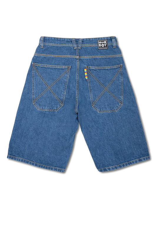 X-TRA BAGGY SHORTS WASHED BLUE