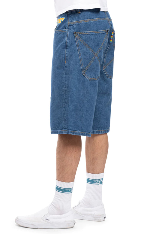 X-TRA BAGGY SHORTS WASHED BLUE