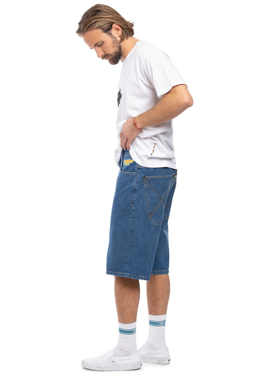 X-TRA BAGGY SHORTS WASHED BLUE