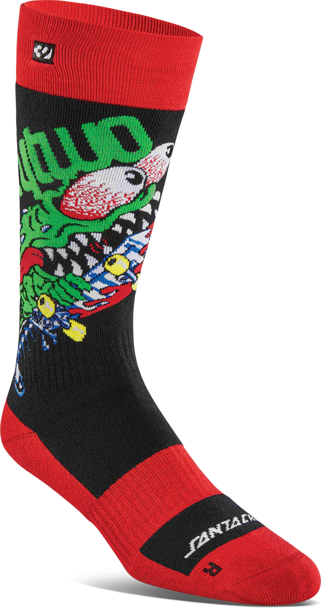 SANTA CRUZ SOCK RED/BLACK
