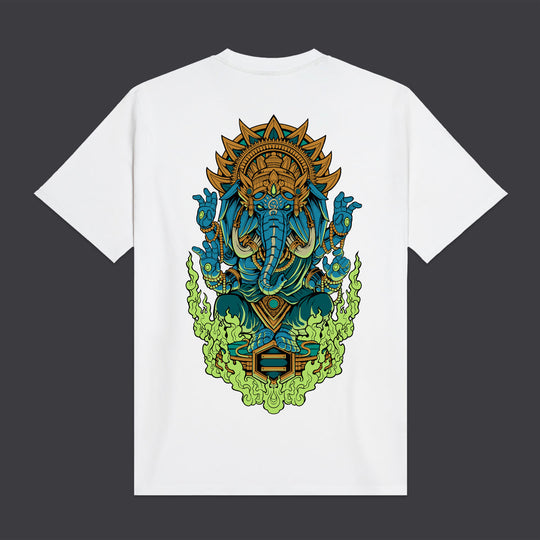 Ganesha Tee White