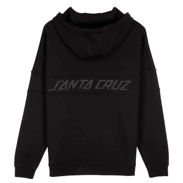 Tonal Strip Panel Zip Hood