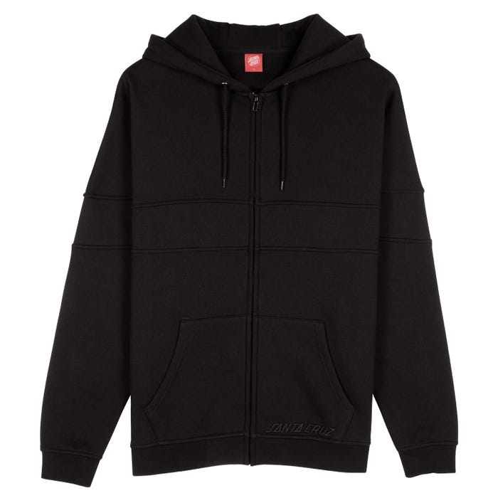 Tonal Strip Panel Zip Hood