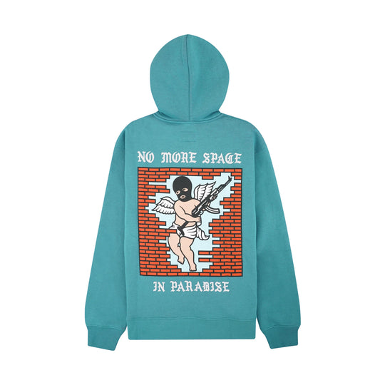 NO MORE SPACE HOODIE AQUA