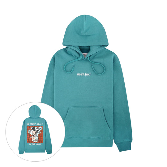 NO MORE SPACE HOODIE AQUA