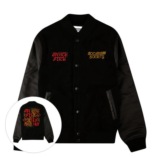 MORE FIRE VARSITY JACKET