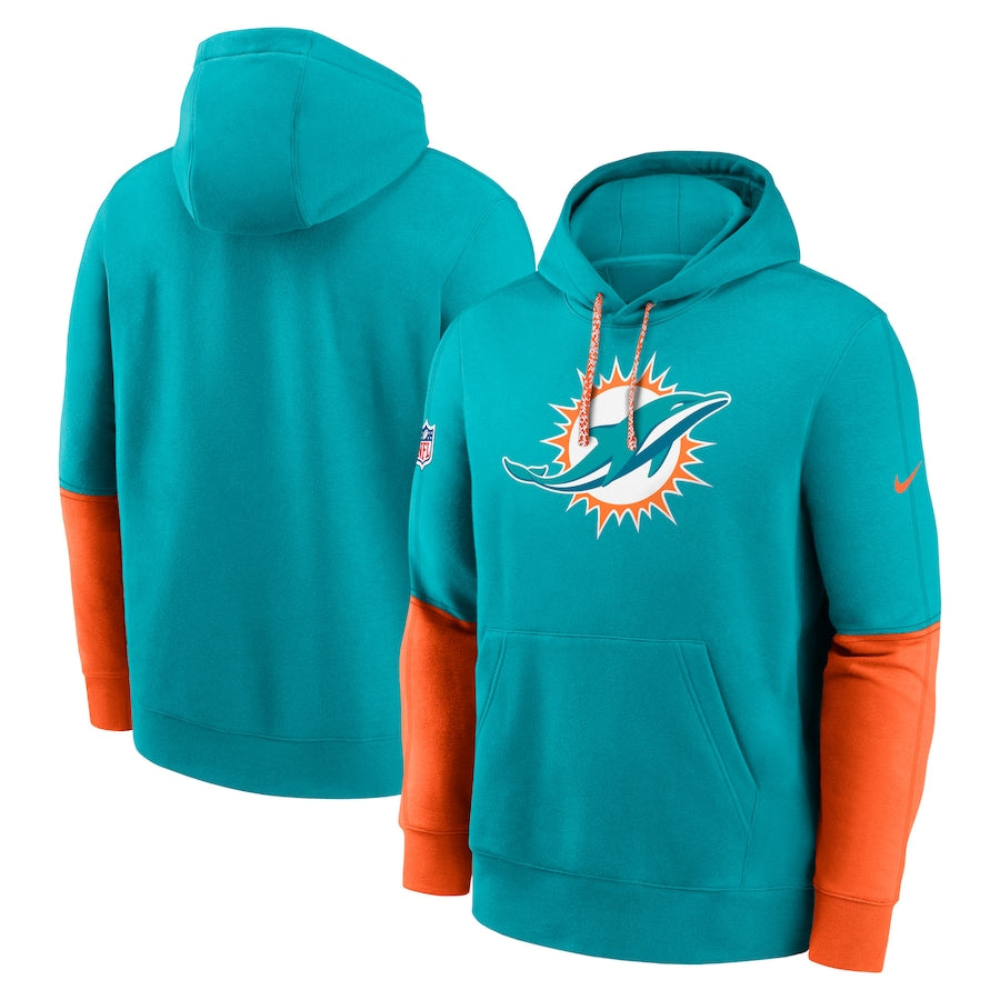 Miami Dolphins Nike Sideline Club Hoodie Team Issue