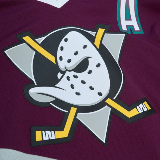 Maglia Blue Line Teemu Selanne Anaheim Ducks scura 1996