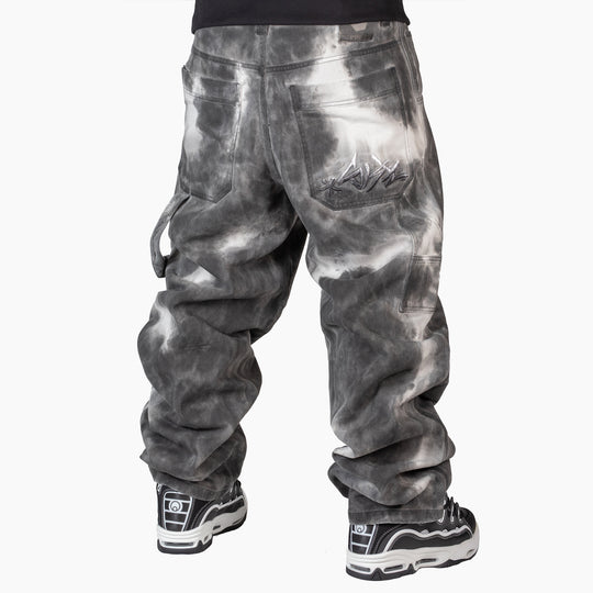 JEANS NERO THE BLUESKIN BAGGY UOMO BIANCO NERO