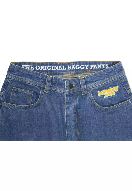 x-tra BAGGY Denim Washed Blue