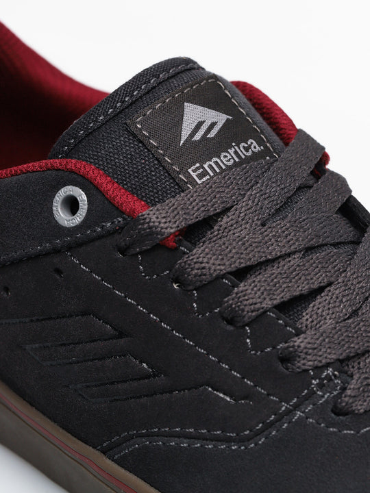 Emerica The Reynolds Low Vulc Shoes (grigio scuro / grigio / rosso)
