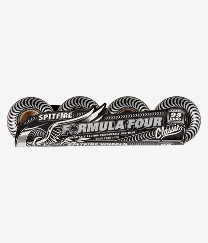 SPITFIRE FORMULA FOUR CLASSIC WHEELS (WHITE SILVER) 54MM 99A