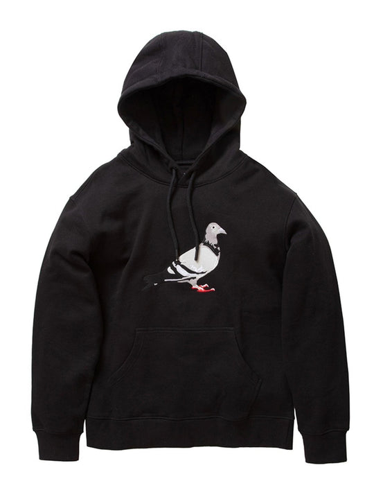 Pigeon Logo Hoodie Black