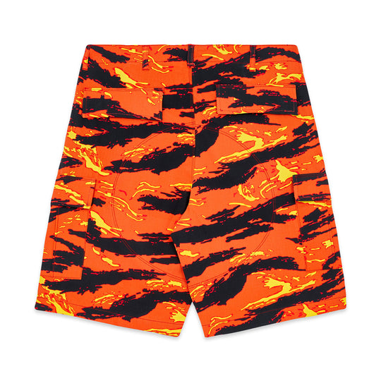 Robber Cargo Shorts Orange Camo