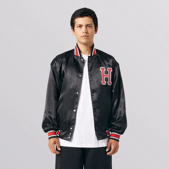 CRACKERJACK SATIN BASEBALL JACKET