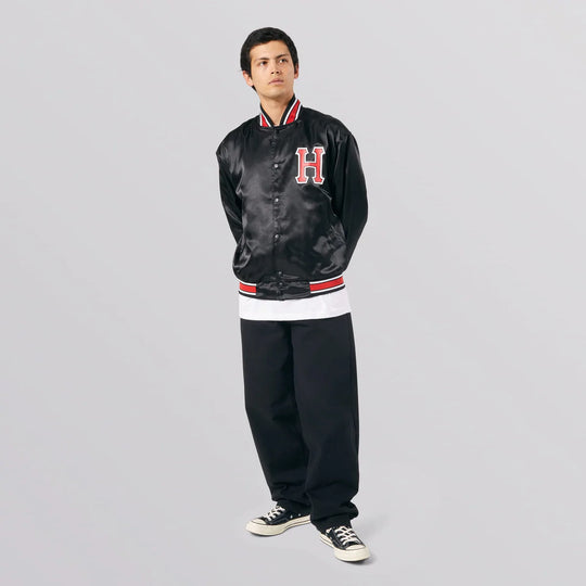 CRACKERJACK SATIN BASEBALL JACKET