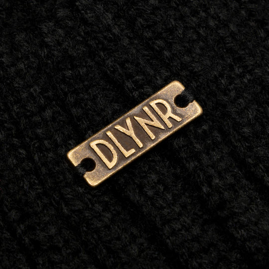 Metal Logo Sailor Beanie Black