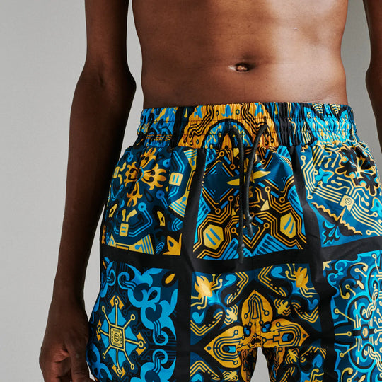 Maioliche Blu Swimshorts