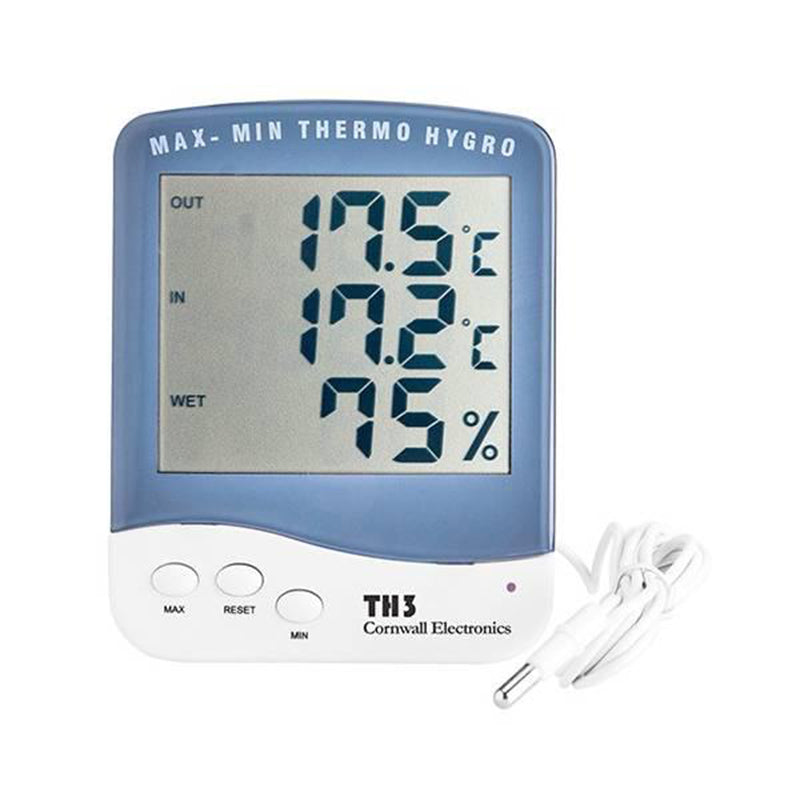 LCD DIGITAL THERMOMETER HYGROMETER WITH PROBE