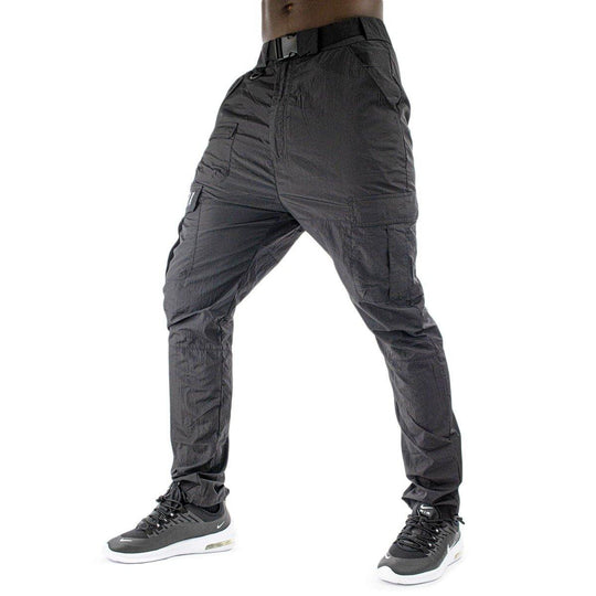Karl Kani Retro Cargo Pants Crinkle Nylon Jogger Pants
