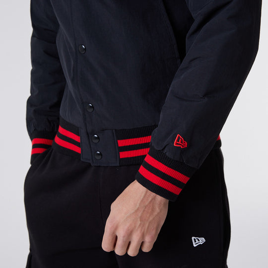 Chicago Bulls Logo Bomber Black