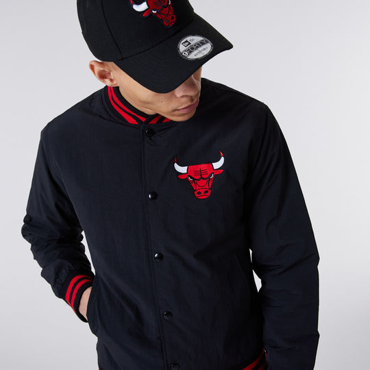 Chicago Bulls Logo Bomber Black