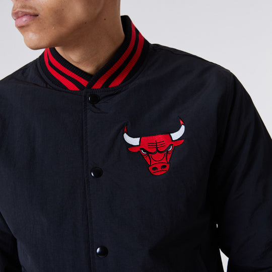 Chicago Bulls Logo Bomber Black