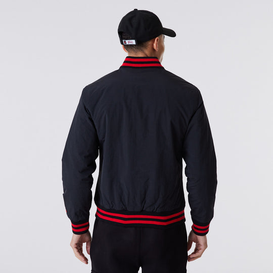 Chicago Bulls Logo Bomber Black