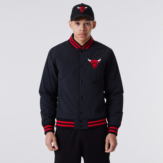 Chicago Bulls Logo Bomber Black