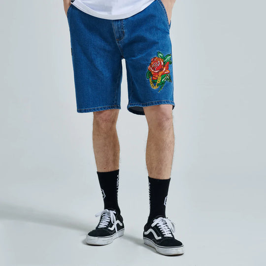 Pink Chino Denim Shorts