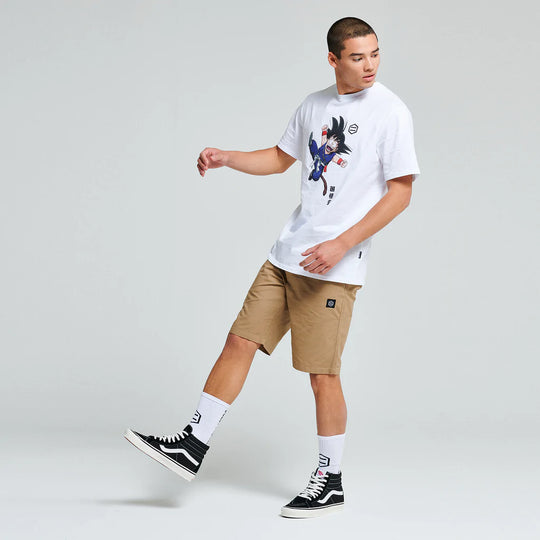 Beige ripstop shorts