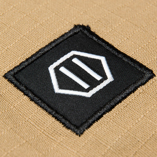 Beige ripstop shorts
