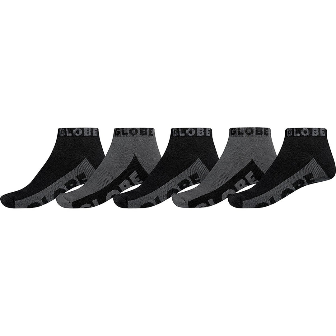 BLACK/GREY ANKLE SOCK 5PK Black/Grey