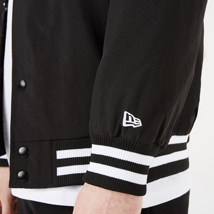 LAS VEGAS RAIDERS NFL TEAM LOGO BOMBER NERO