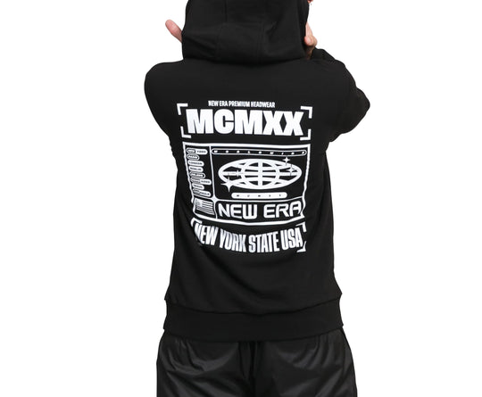 New Era Cont graphic print PO Hoody New Era black