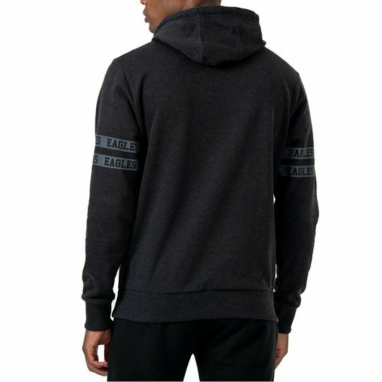 New Era Nfl Philadelphia Eagles Tonal Black Hoody Charcoal