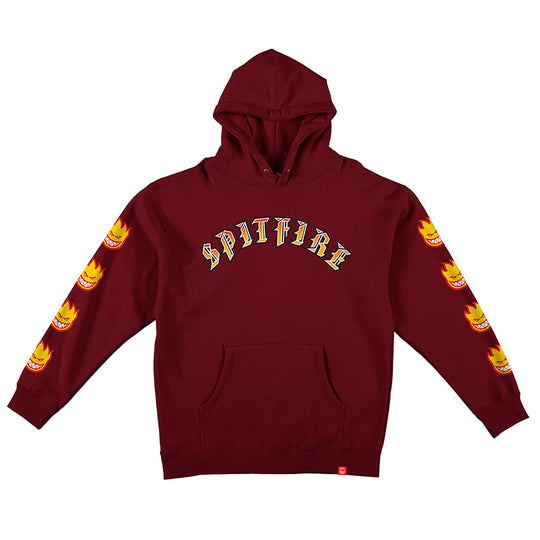 Spitfire Olde And Bighead Fill Sleeve Currant Red/Yellow