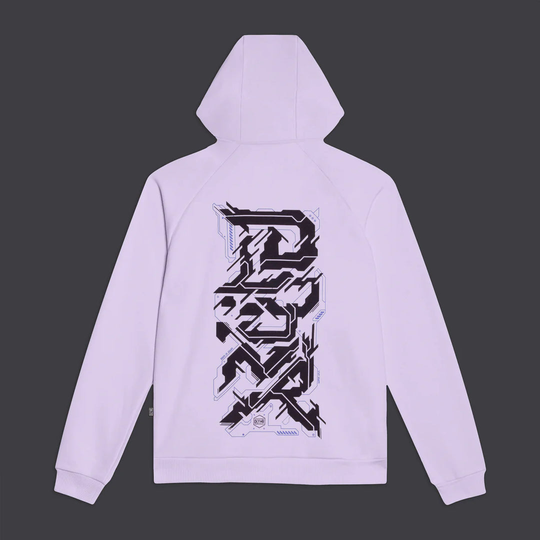 DLYNR Cyber Letters Hoodie Lavender
