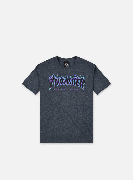 Maglietta Flame Logo (Dark Heather)