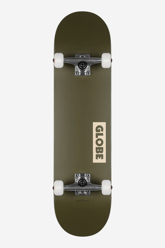 GOODSTOCK 8.25FU COMPLETE SKATEBOARD - FATIGUE GREEN