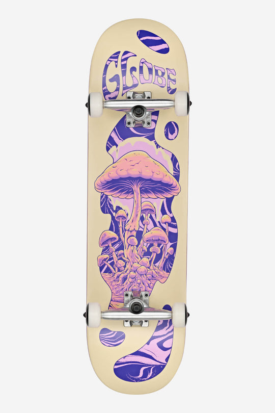 G1 MIND EXPANSION 8.5 COMPLETE SKATEBOARD - OFF-WHITE/PURPLE