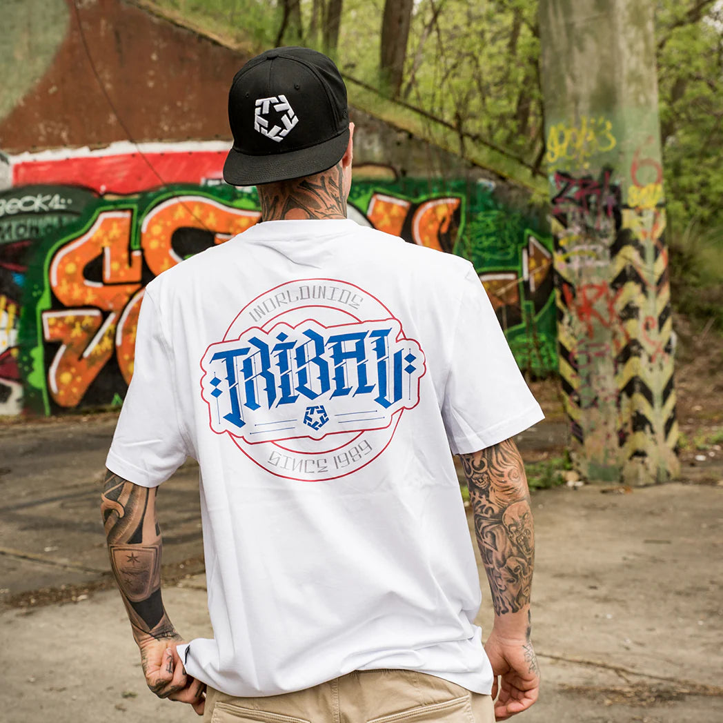 TRIBAL SWEYDA CIRCLE T-SHIRT WHITE