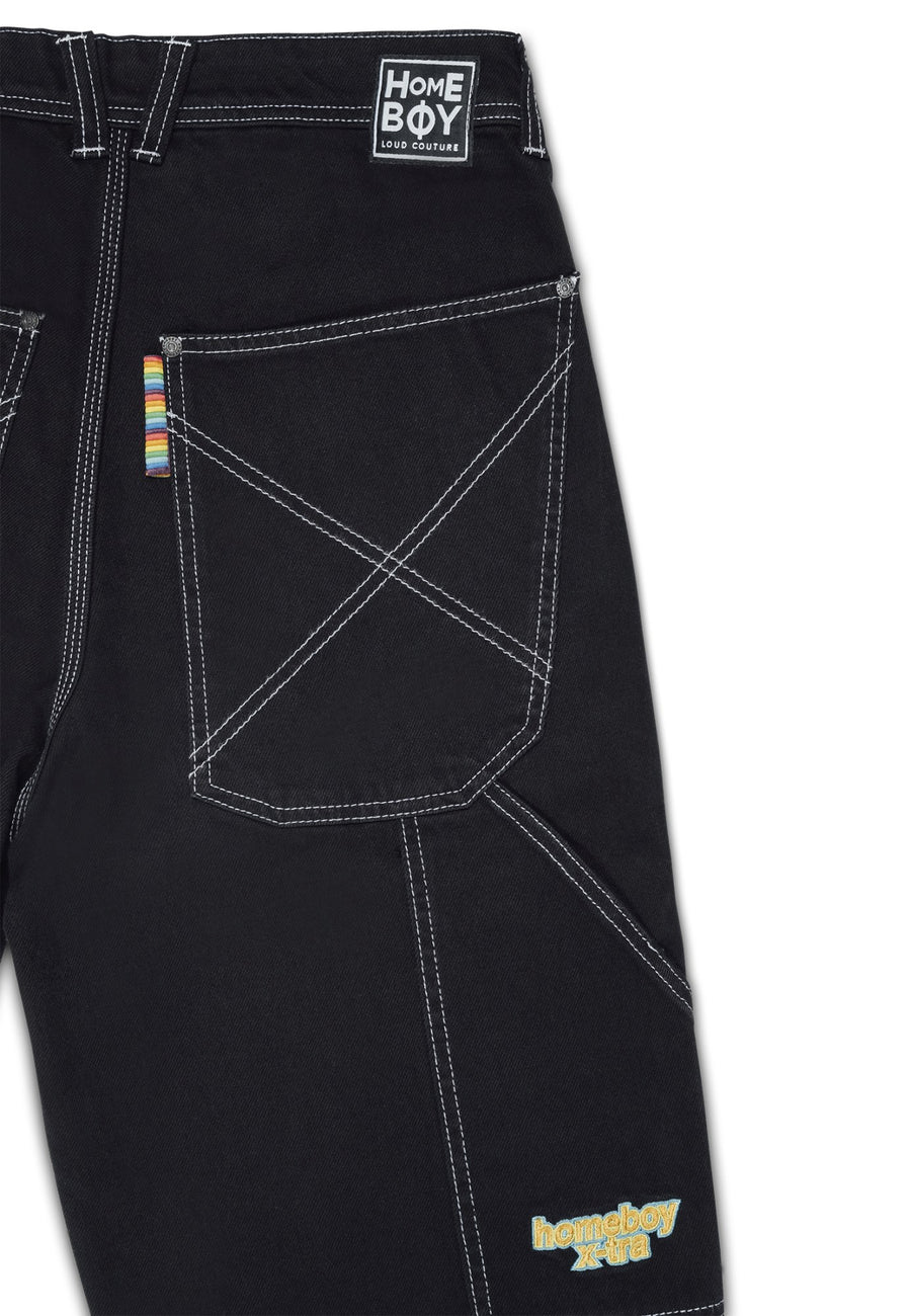 x-tra WORK PANTS Black