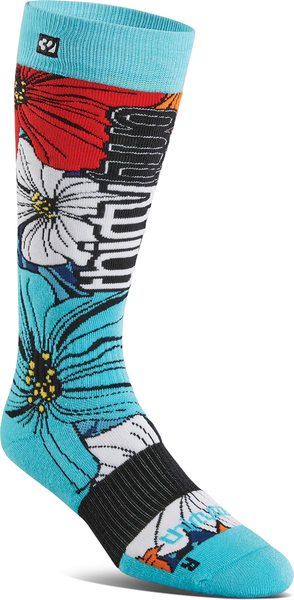 WOMENS DOUBLE SOCK FLORAL