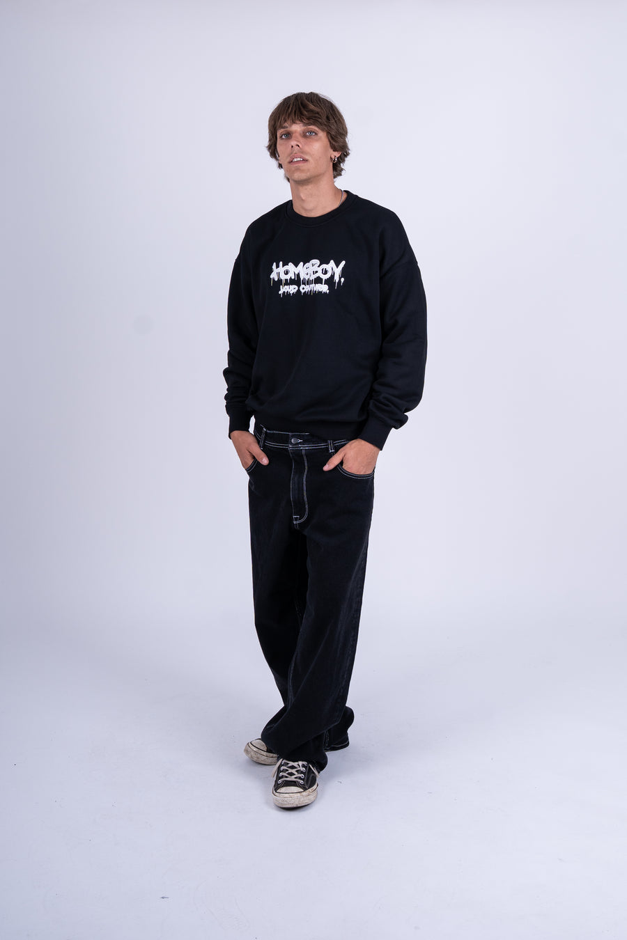 X-TRA MONSTER HB. DENIM WASHED BLACK