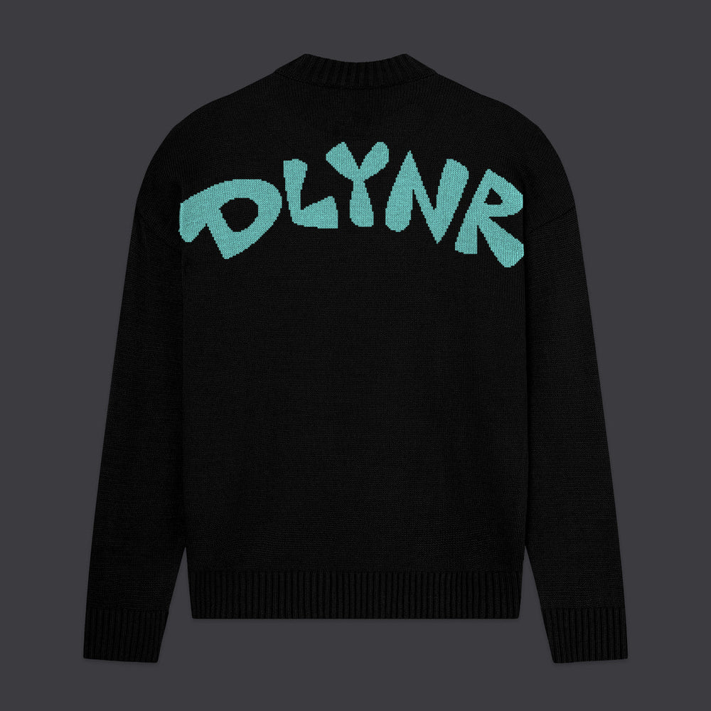 Puff Dragon Sweater Black