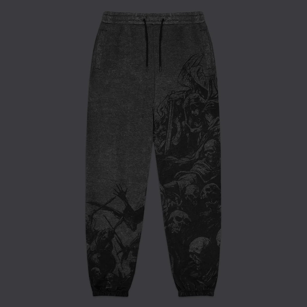 Heaven Falls Sweatpants Acid Black