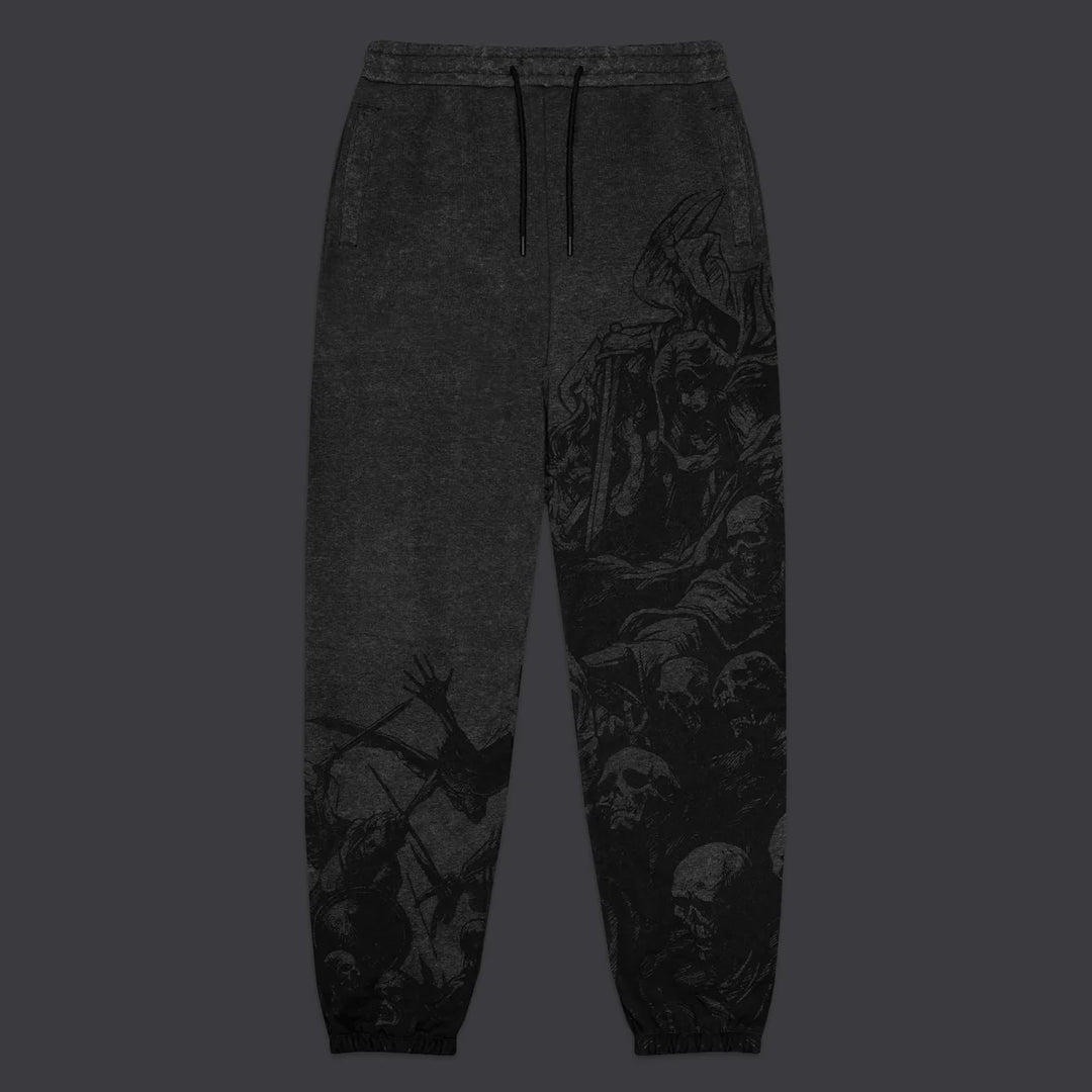 Heaven Falls Sweatpants Acid Black