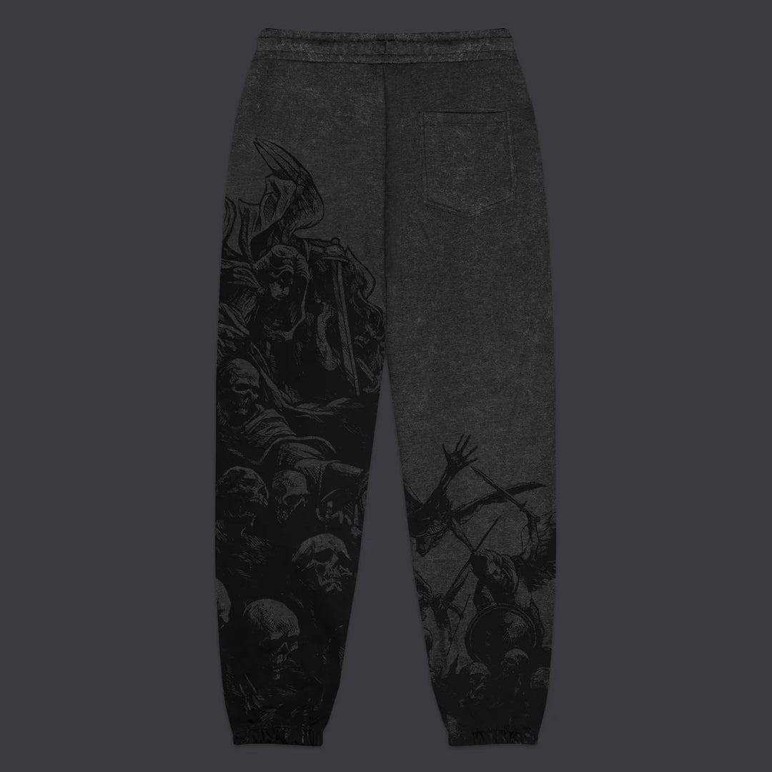 Heaven Falls Sweatpants Acid Black