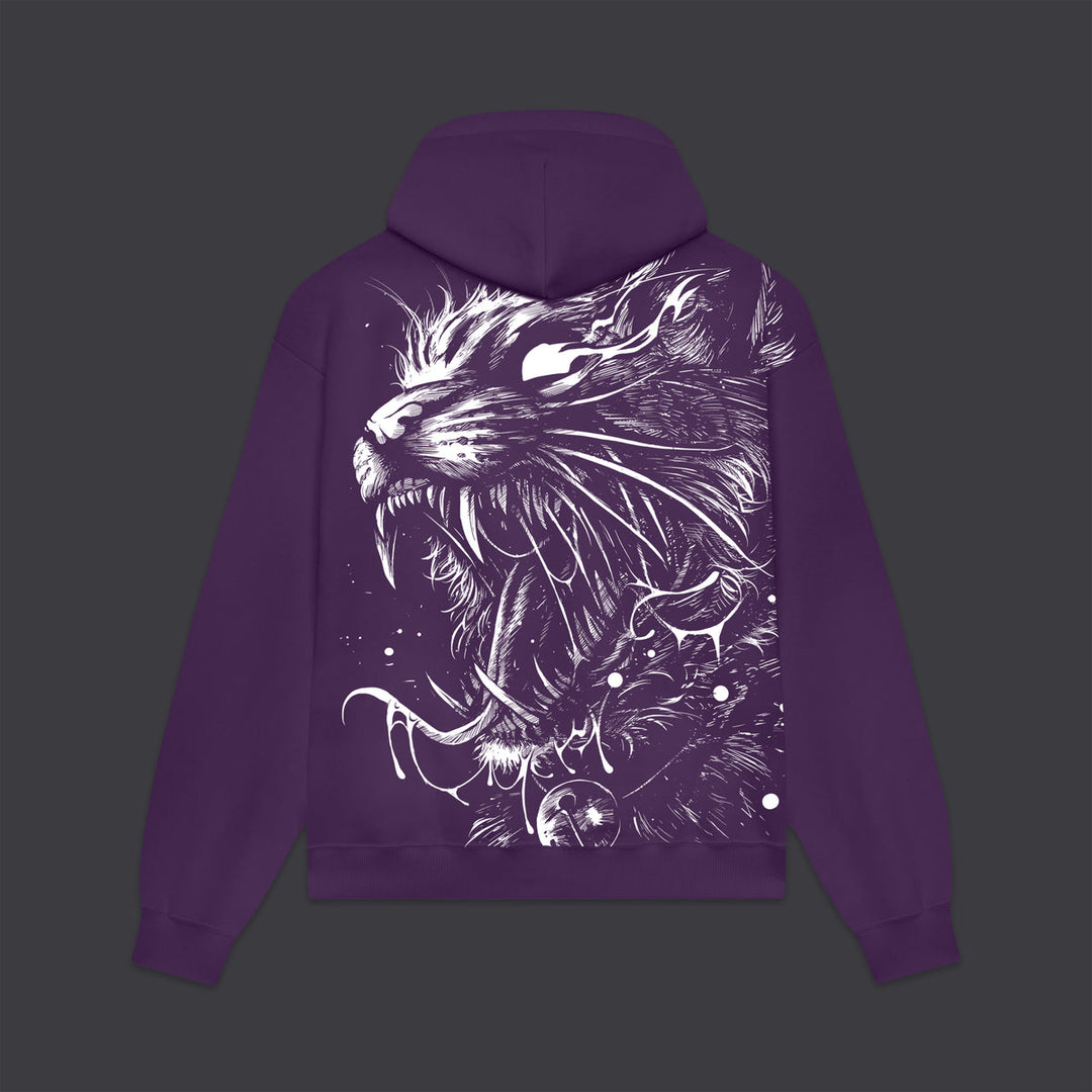 Satanicat Hoodie Purple Reign